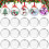 20 bolas de Natal, bolas de plástico transparente para enchimento (M-5CM) 1