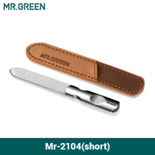 MR.GREEN, limas de uñas de doble cara, acero inoxidable, herramientas profesionales para manicura y pedicura