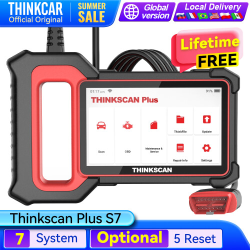 Thinkcar ThinkScan Plus S4, OBD2 Diagnosegerät, für ECM, ABS, SRS, TCM, BCM Systeme, mit WLAN 1