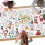 2 manteles navideños para colorear, 183 x 86 cm 1