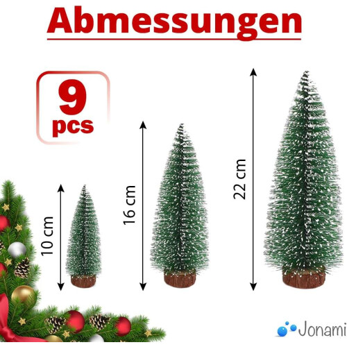 Mini árvore de Natal artificial, pinheiro verde em miniatura 1