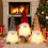 Conjunto de decoración navideña de 3 gnomos navideños con luces LED. 1