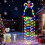 Flerfarget lys 100 LED-lys Vindusbelysning Jul, Juledekorasjon 1