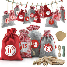 Dusor adventskalender att fylla själv, stor, 24 adventskalendrar att fylla själv
