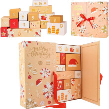 Adventskalender för fyllning, julförvaringslåda, lådor