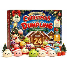 Squishies Adventskalender 2026 Jul, Dumpling Adventskalender, 24-dagars