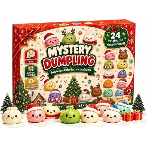 Ημερολόγιο Squishy Advent 2026 - 24ήμερο ημερολόγιο Squishy με ντάμπλινγκ