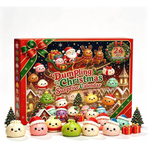 Myk juleadventskalender 2026 Dumpling Squishy