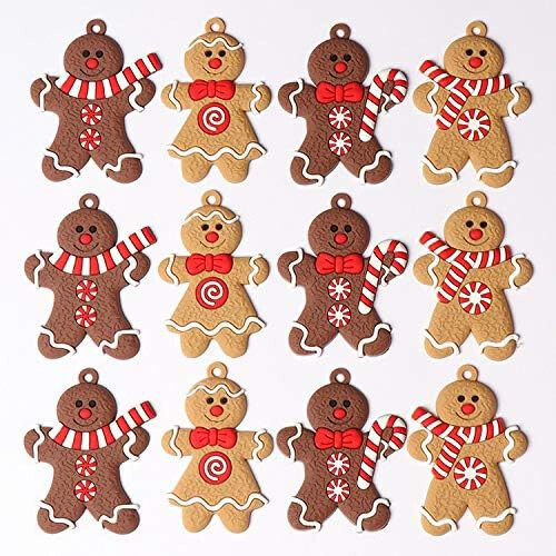 Pepperkakemannpynt, 24 deler, pepperkakemannpynt, juletrepynt, pepperkake 2