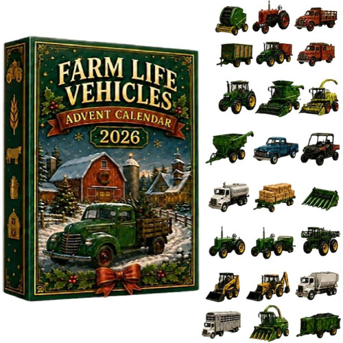Ημερολόγιο Advent 2026 2D Ακρυλική Συλλογή Οχημάτων Farm Life