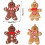 Pepperkakemannpynt, 24 deler, pepperkakemannpynt, juletrepynt, pepperkake 4
