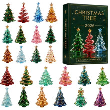 Adventskalenderset, klassisk 2D platt 24-dagars adventskalender som minnesmärke