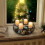Μοντέρνο Μεταλλικό Στεφάνι Χριστουγέννων Sziqiqi, Μαύρο, Στρογγυλό Πλ 4