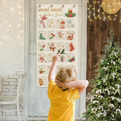 Ημερολόγιο Advent 2026 ως ημερολόγιο τοίχου από ύφασμα, Ημερολόγιο Advent γ 2