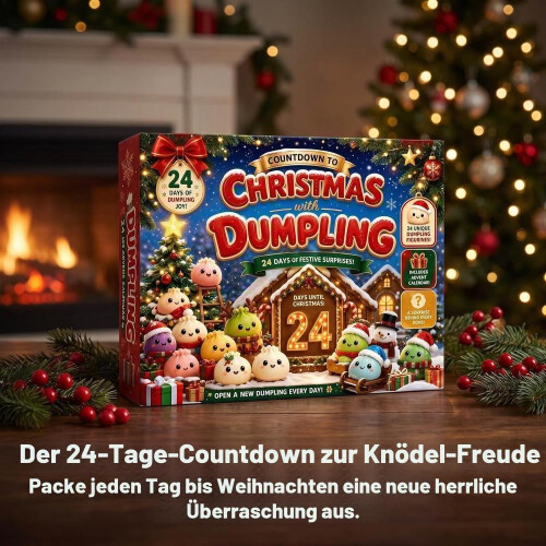 Ημερολόγιο Squishies Advent 2026 Χριστούγεννα, Ημερολόγιο Advent με ζυμαρικά, 2
