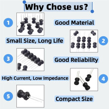 240PCS Inductor Kit,24 Values 2.2uH-100mH,DIP Radial Choke,Copper Coil Electronic Inductors Set, Individual Compartment