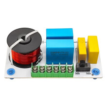 200W Hi-Fi 2-Weg Crossover voor Coaxiale Luidsprekers. Instelbare, Aparte Hoog/Laagfrequentie-Splitter voor Heldere Hoge en Lage Tonen.