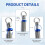 2 Pcs Universal Trunk Lid Lift Assist Spring, Stainless Steel Adjustable Car Boot Automatic Lifting Spring 3
