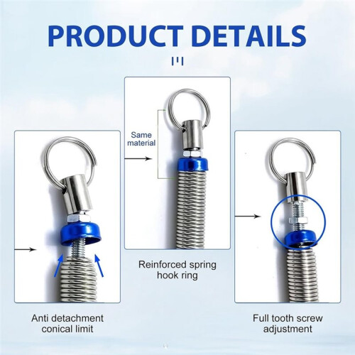2 Pcs Universal Trunk Lid Lift Assist Spring, Stainless Steel Adjustable Car Boot Automatic Lifting Spring 2