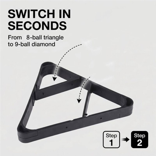 Pool Triangle Rack Plastic Billiard  Rack Set Multi Functional Pool Rack Pool Table Accessories 2