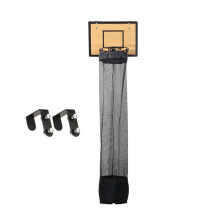 Wooden Basketball Hamper Hoop Laundry Basket over the Door - Room Decor Makes Cleanup Fun for Easy Unloading