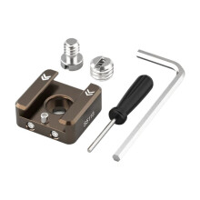 Anti-Twist Cold Shoe Mount Adapter 1/4"-20 Schroefbevestigingspinnen voor Flitser LED-Lamp Monitor Microfoon voor Standaard