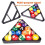 Pool Triangle Rack Plastic Billiard  Rack Set Multi Functional Pool Rack Pool Table Accessories 7