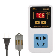 DM2023 Digital Humidity Controller Humidity Control Outlet Socket AC110-220V 10A 1500W Humidistat US PLUG