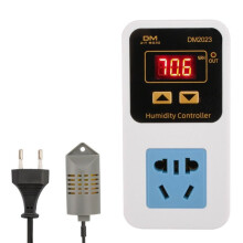 DM2023 Digital Humidity Controller Humidity Control Outlet Socket AC110-220V 10A 1500W Humidistat EU PLUG