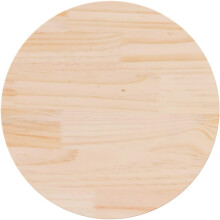 vidaXL superfície de mesa em madeira de pinho maciça, Ø60x2,5 cm, para sala de jantar ou jardim