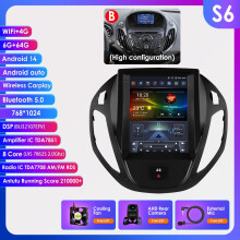Hizpo 9.7 inch Android autoradio, 2DIN multimedia systeem met GPS, CarPlay en Android Auto voor Ford