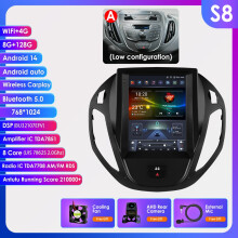 Hizpo 9.7 inch 2din autoradio, Android Auto, draadloos Carplay, voor Ford B-Max en Transit