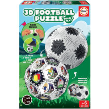 Educa, Puzzle 3D de Bola, 32 peças de cartão e madeira, para crianças a partir de 6 anos