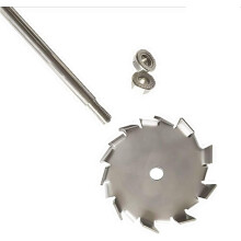 Disco de dispersão em aço inoxidável 304, com haste de agitação, 5 cm