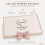 Nenel, conjunto de luxo para batismo personalizado, bambu, rosa 3