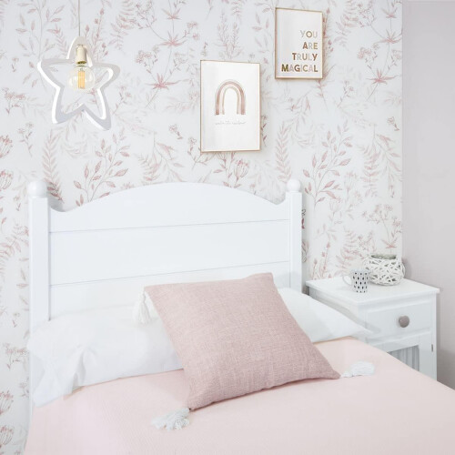 Bainba cabeceira infantil esfera, branco, para camas de 90 cm