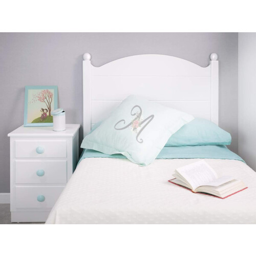 Bainba cabeceira infantil esfera, branco, para camas de 90 cm 1