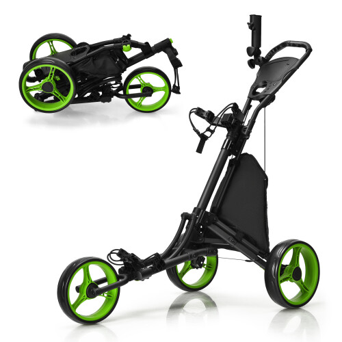 Costway 3 Wheel Golf Push Pull Cart
