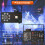 Hakuta 500W 2000CFM Fog Machine, Smoke Machine 13 Colors Strobe Light 6