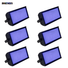SHEHDS LED stroboscooplicht, set van 6, 200W RGB, metalen behuizing voor DJ en feesten