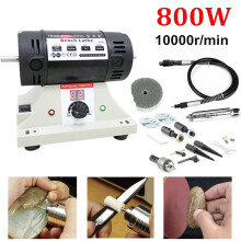 Mini bankpolijstmachine, 800W, variabele snelheid tot 10.000 tpm, voor polijsten van sieraden, metaal en jade