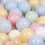 KiddyMoon piscina de bolas, 90x30cm, 200 bolas de 7cm, para crianças 2