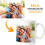 Onlineprint caneca personalizada, cerâmica, branco, 325 ml, para café e chá 2