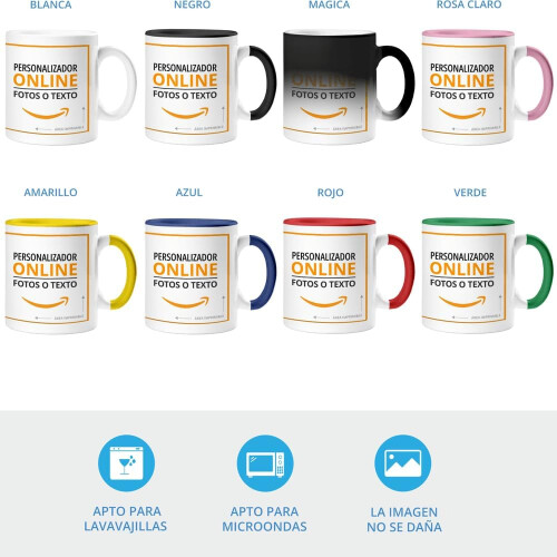 Onlineprint caneca personalizada, cerâmica, branco, 325 ml, para café e chá 2