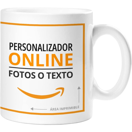 Onlineprint caneca personalizada, cerâmica, branco, 325 ml, para café e chá