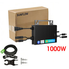 SUKFLOW Micro Onduleur Solaire 1000W Inverter 16-60V 230V, Kit DIY Anti-Rétroflux pour Énergie Renouvelable