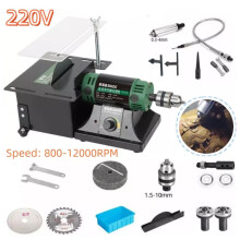 Mini tafelzaag, 950W, 800-12.000 RPM, voor houtbewerking en sieraden