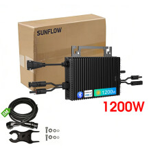 SUKFLOW Micro-onduleur Solaire 1200W, Double MPPT, Exportation Zéro, 230V, Étanche IP67, Surveillance Wi-Fi