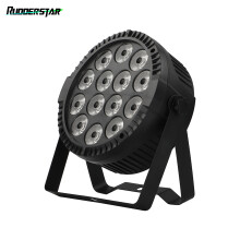 Par licht, 14x6W RGBW LED plaat, zwart, DMX512 en stemgestuurd voor feesten en theater