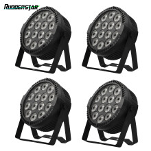 Par-licht set van 4, RGBW LED, DMX512 en stemgestuurd, zwart, 4PCS Old model, eu-stekker
